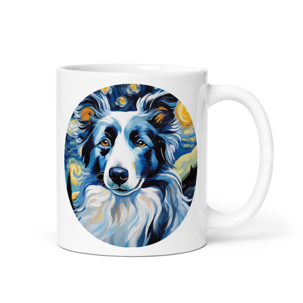 PugMug Custom Blue Merle Border Collie Mug