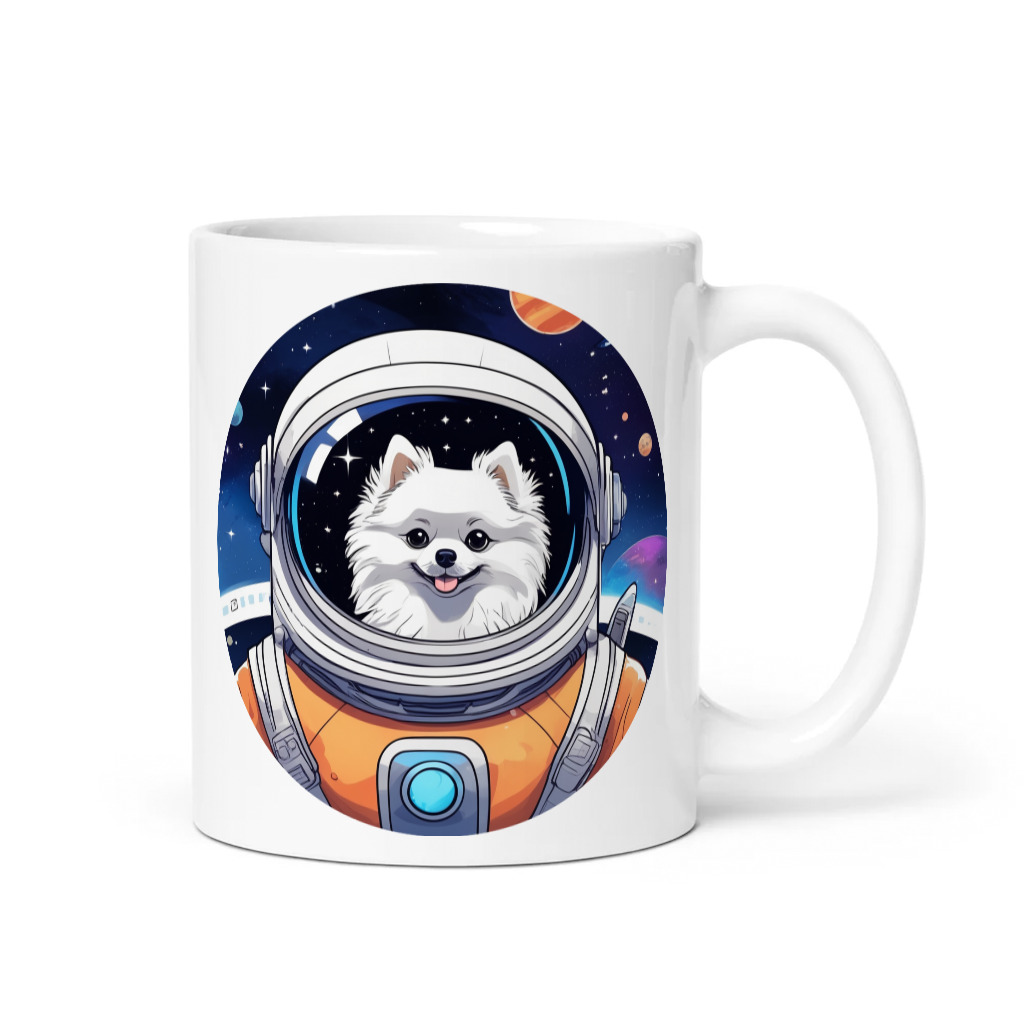 PugMug Custom White Pomeranian Mug