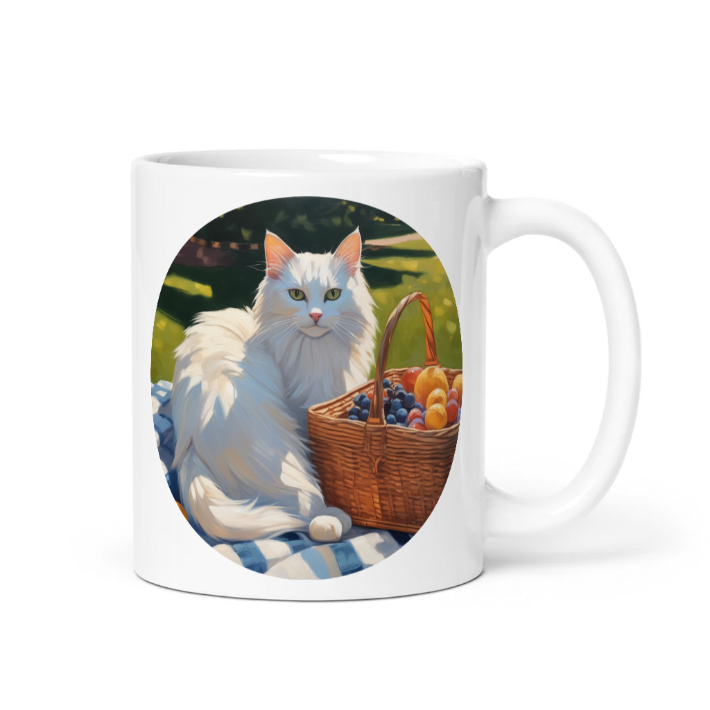 PugMug Custom White Companion Cat Mug