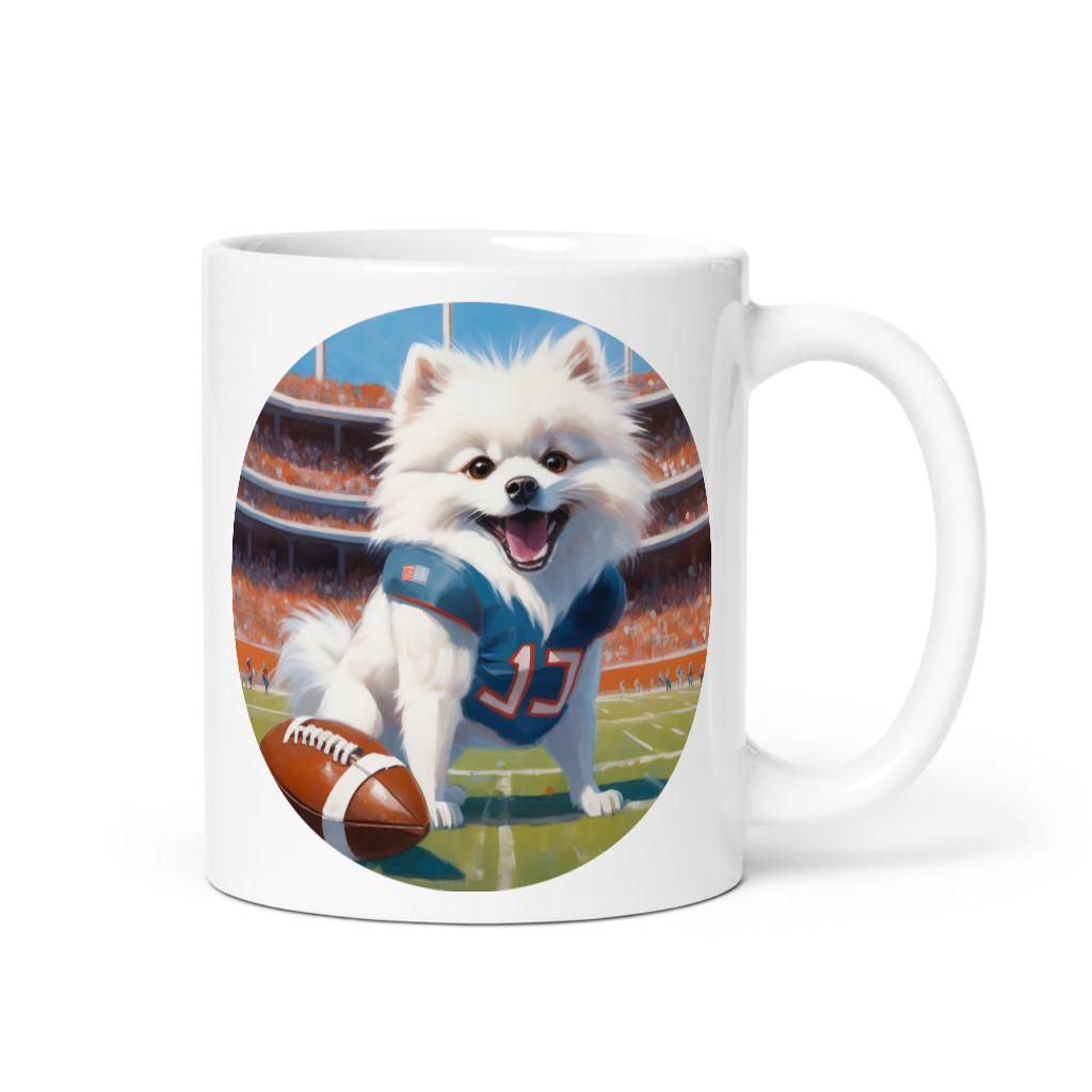 PugMug Custom White Pomeranian Mug