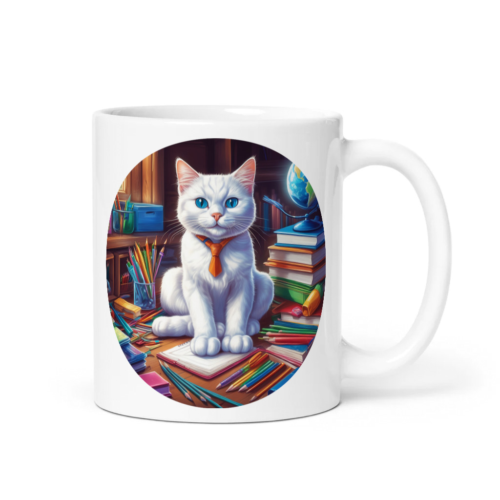 PugMug Custom White Companion Cat Mug