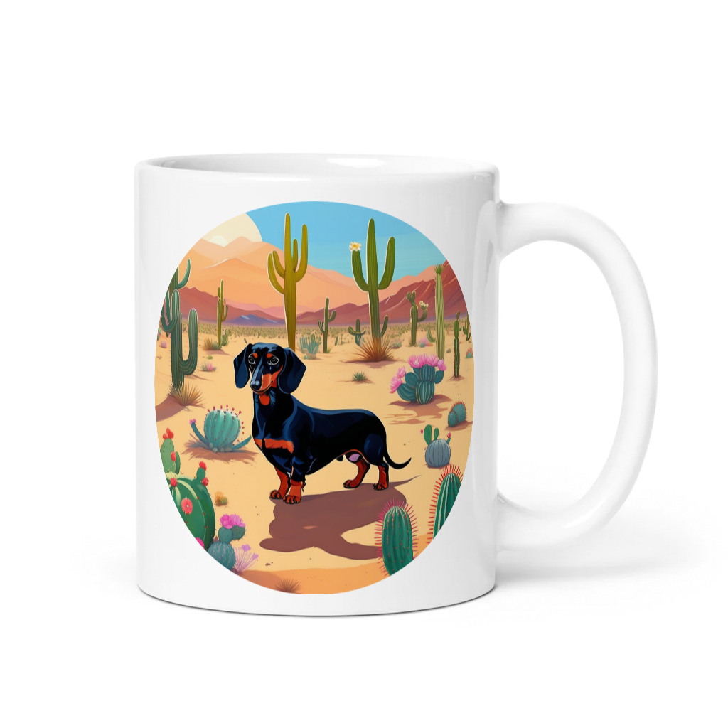 PugMug Custom Black Dachshund Mug