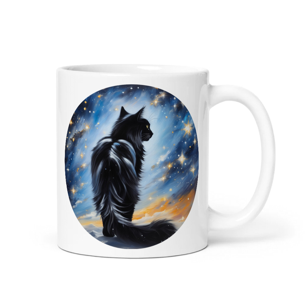 PugMug Custom Black Maine Coon Cat Mug