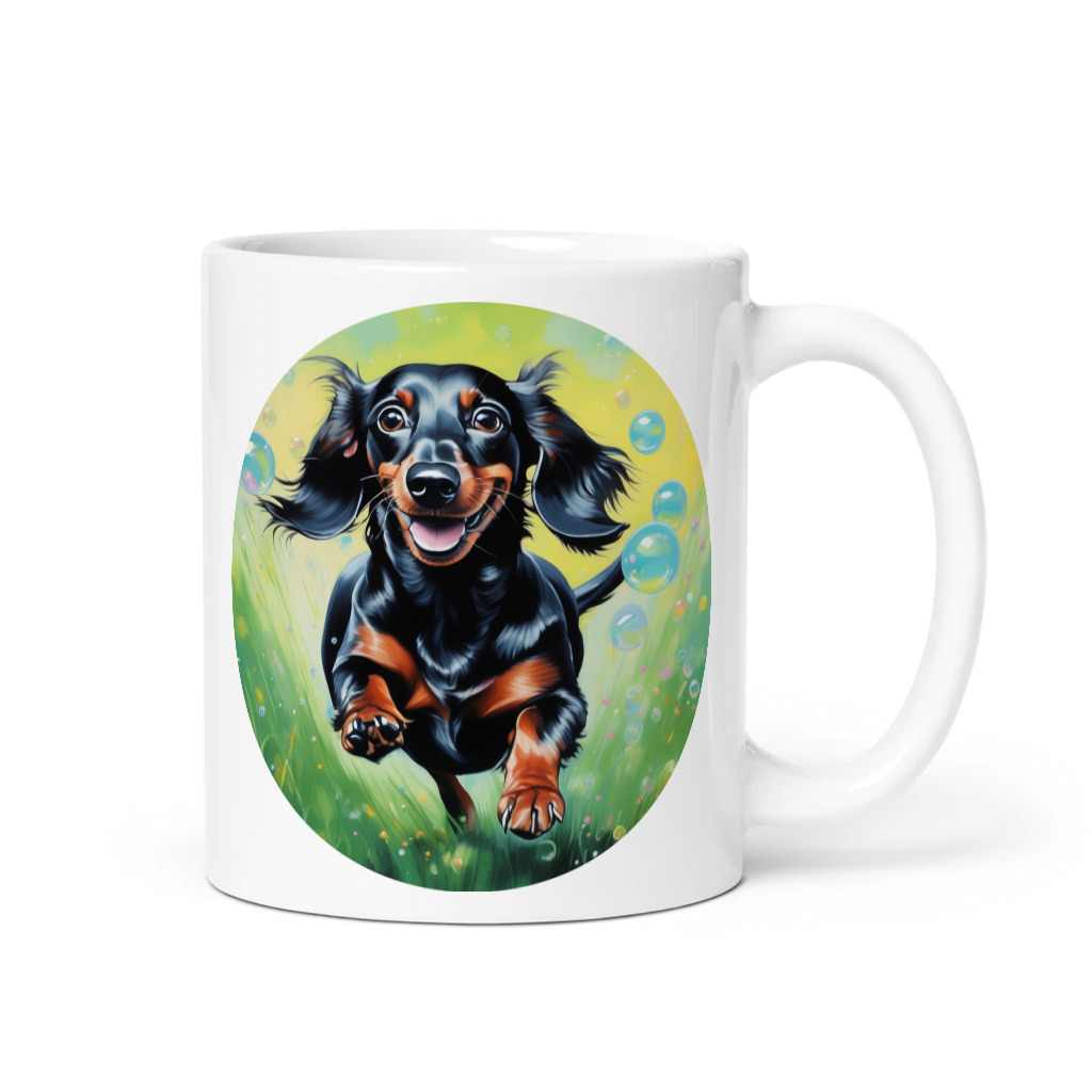 PugMug Custom Black Dachshund Mug