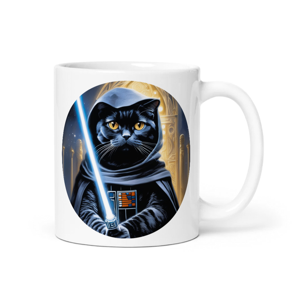 PugMug Custom Black Scottish Fold Cat Mug