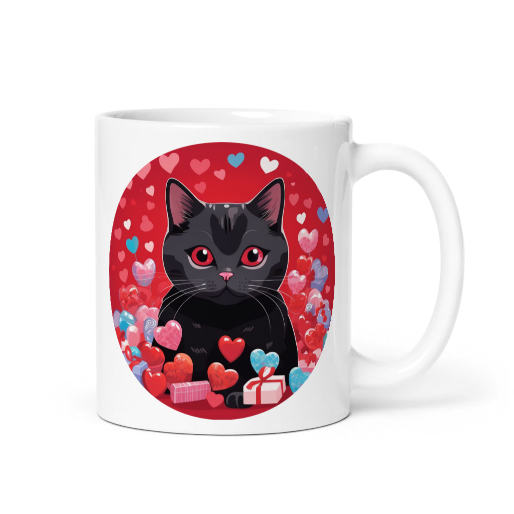 PugMug Custom Black British Shorthair Cat Mug