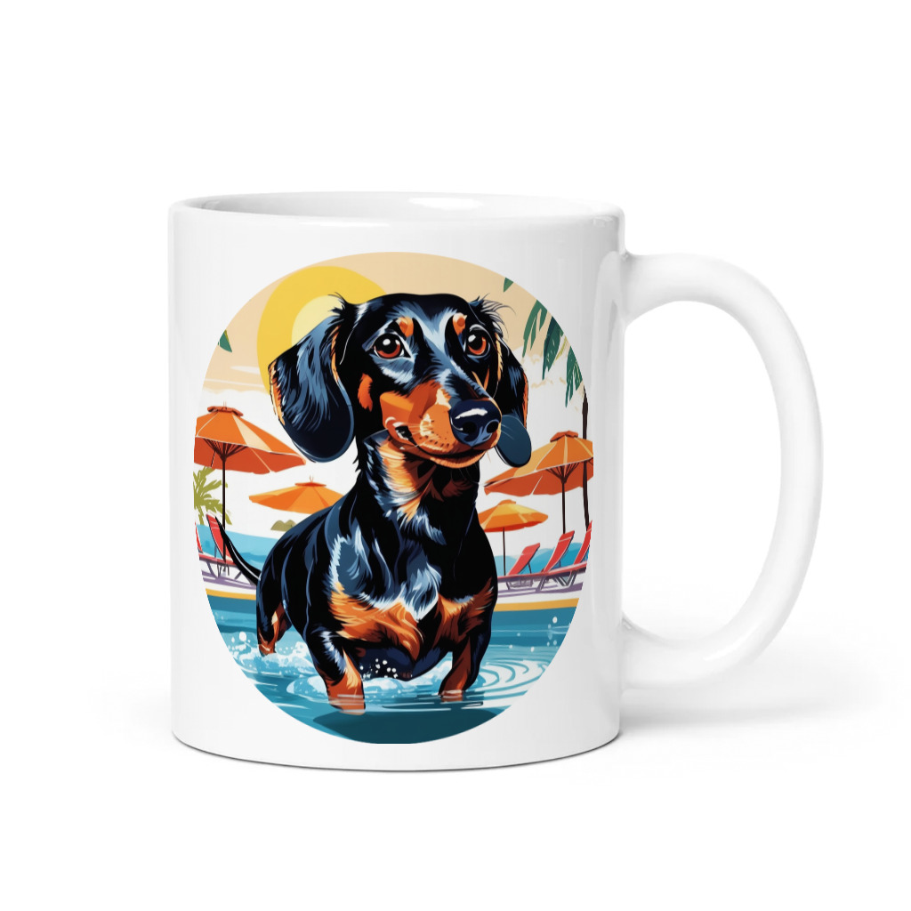 PugMug Custom Black Dachshund Mug