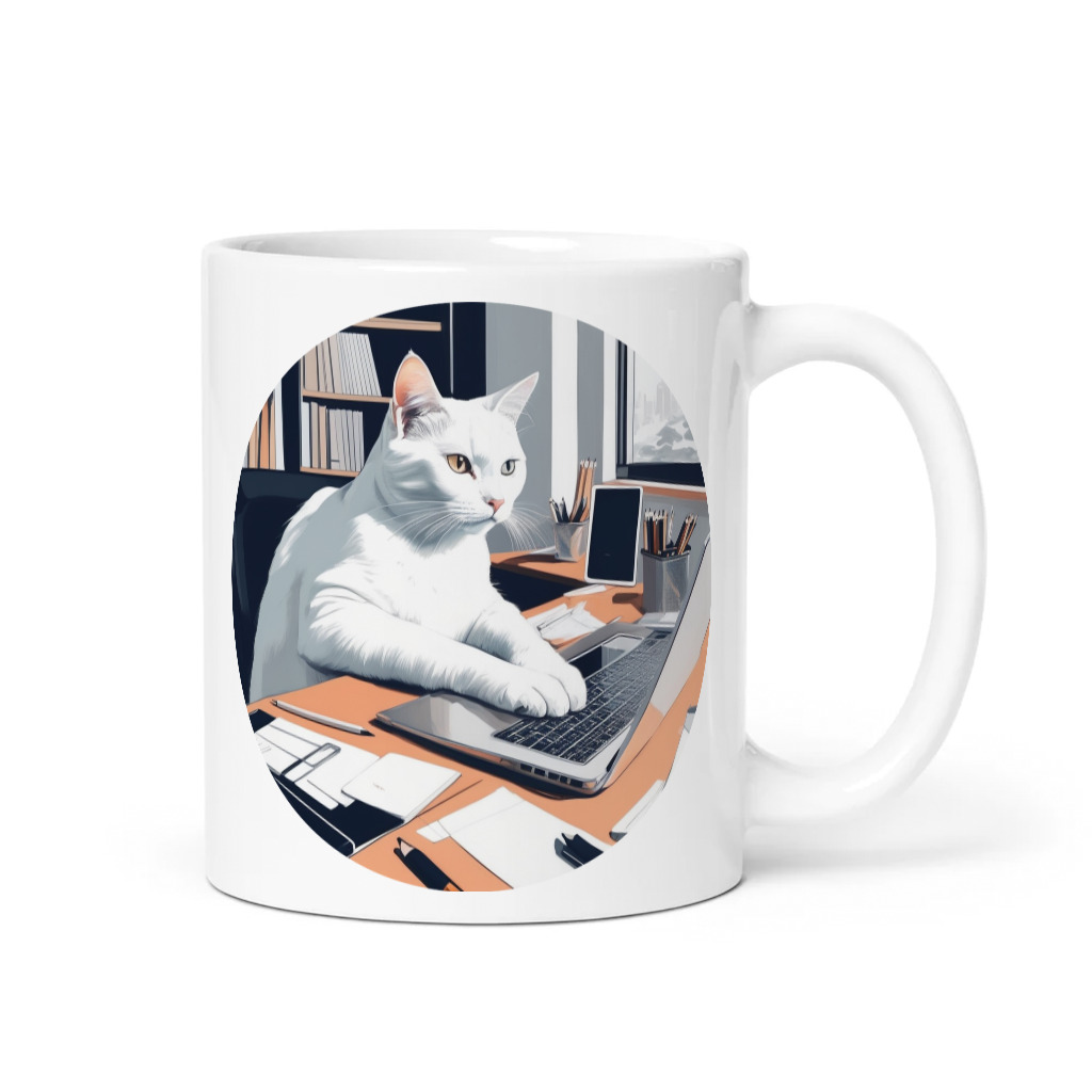 PugMug Custom White Companion Cat Mug