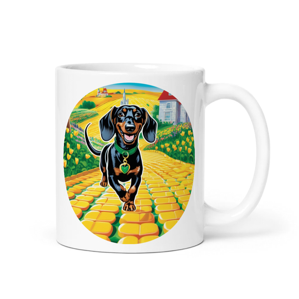 PugMug Custom Black Dachshund Mug