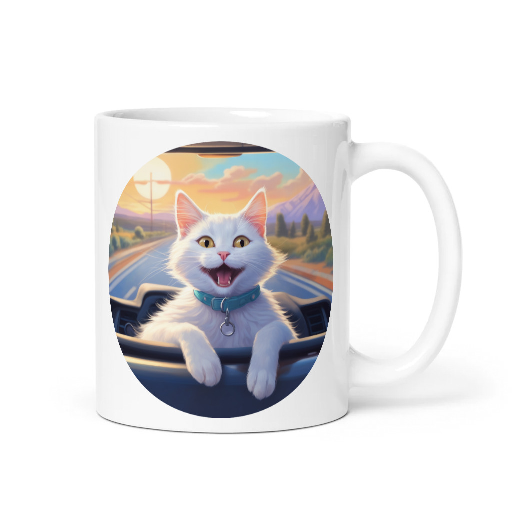 PugMug Custom White Companion Cat Mug
