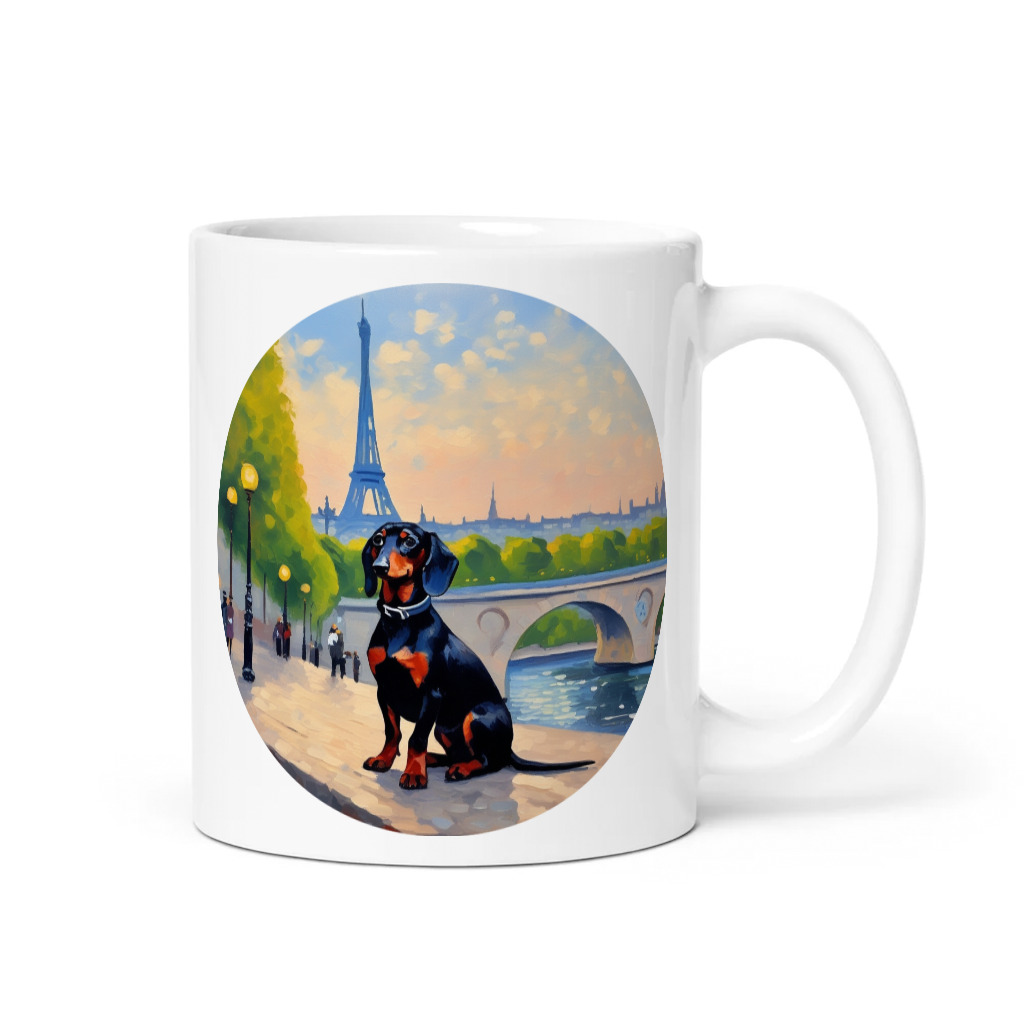 PugMug Custom Black Dachshund Mug