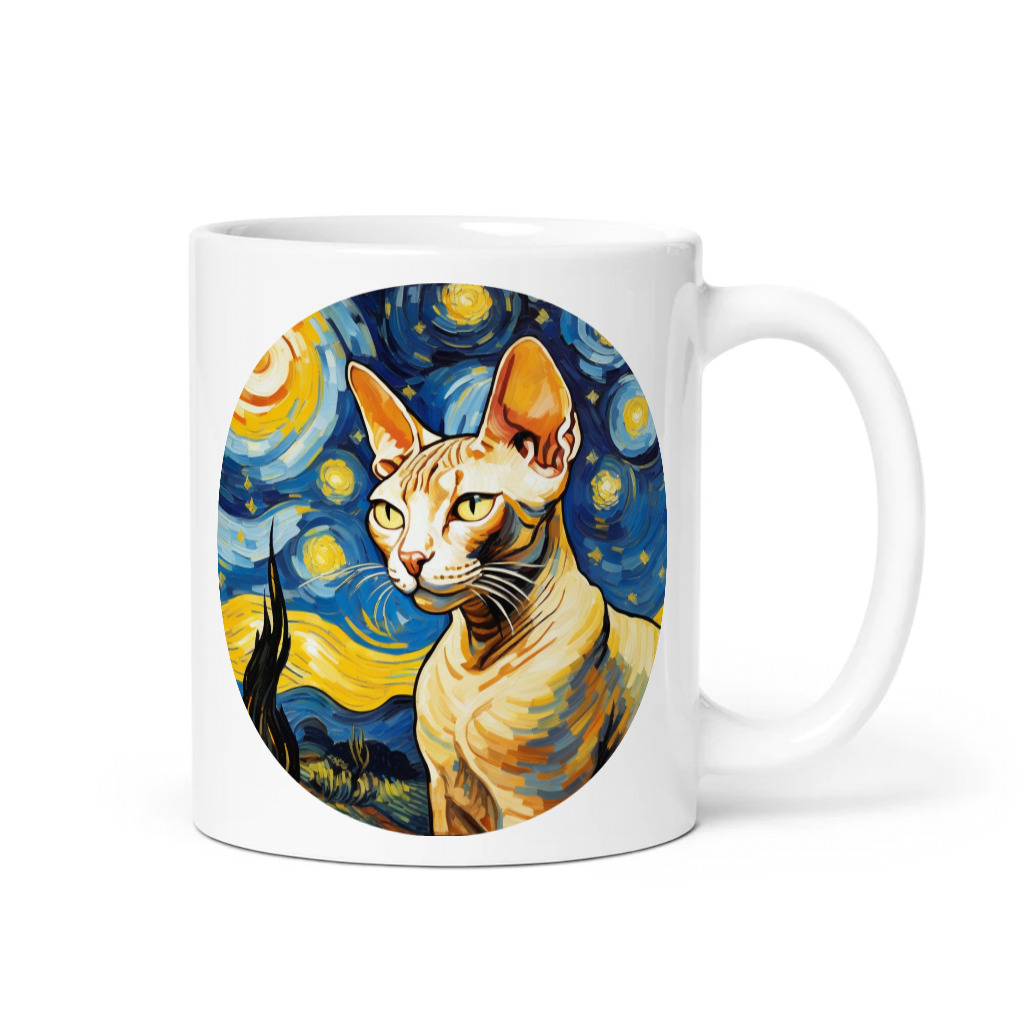 PugMug Custom Tabby Sphynx Cat Mug