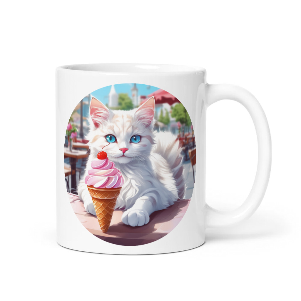 PugMug Custom White Companion Cat Mug