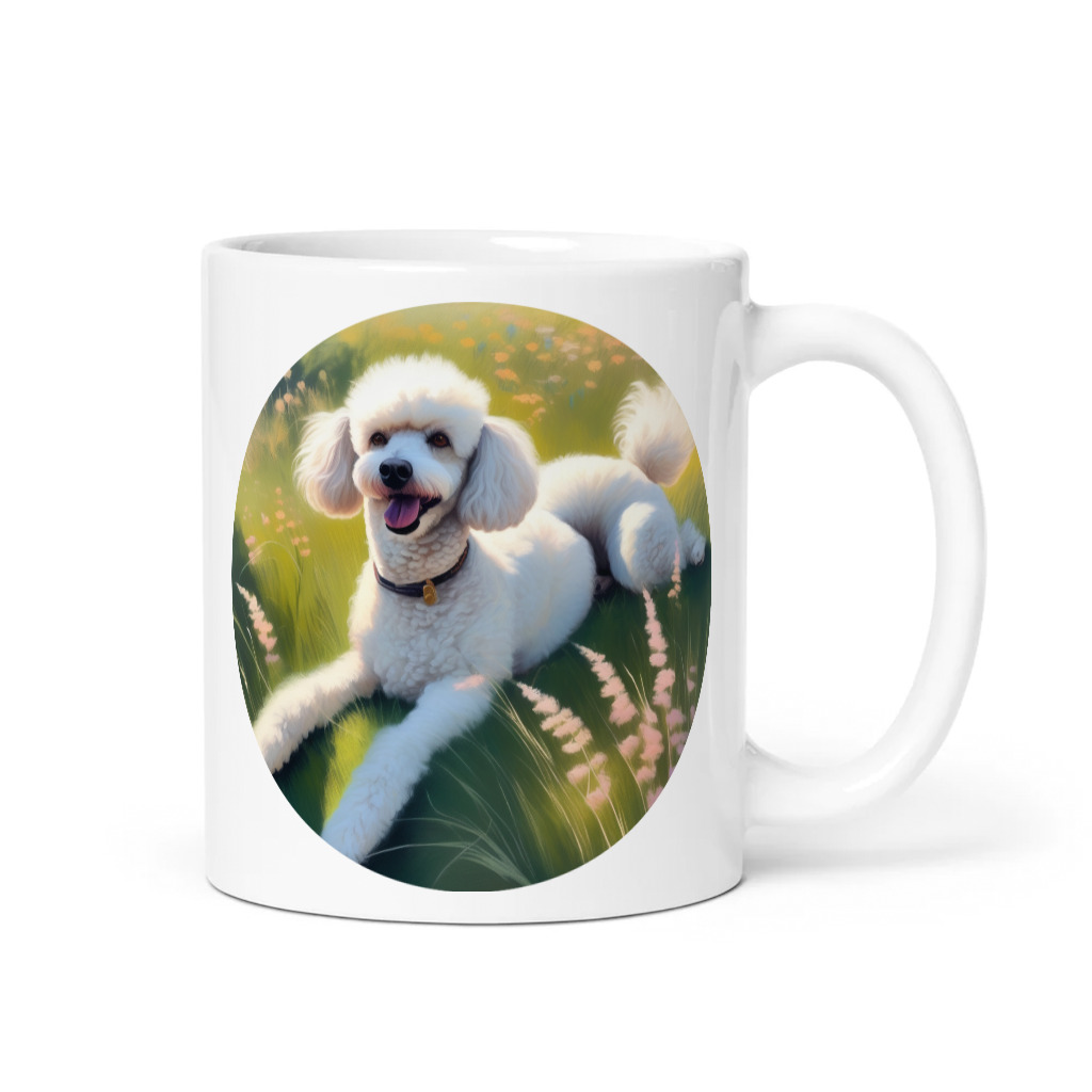PugMug Custom White Poodle Mug