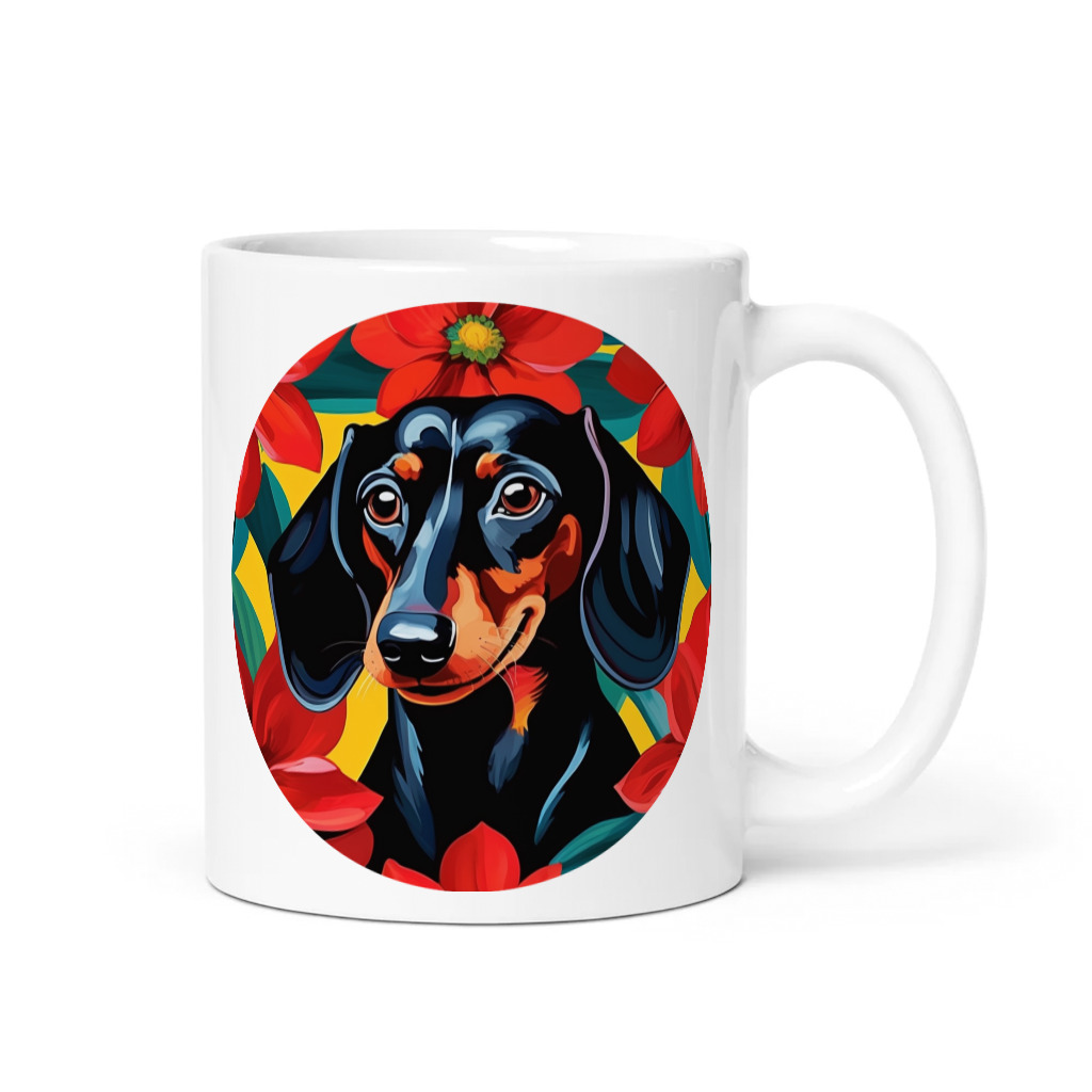 PugMug Custom Black Dachshund Mug
