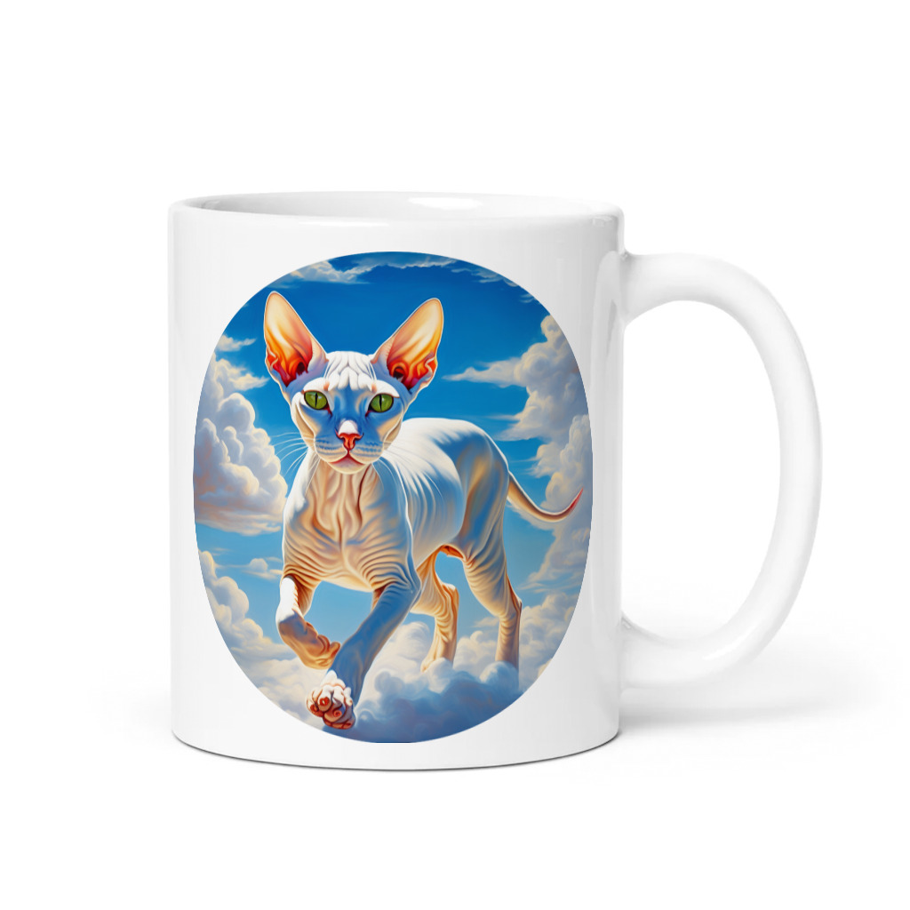 PugMug Custom White Sphynx Cat Mug