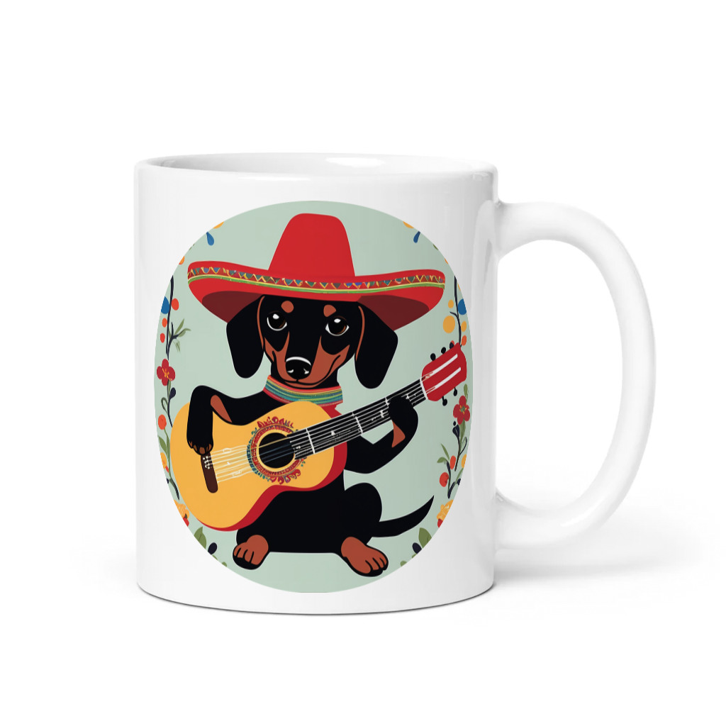 PugMug Custom Black Dachshund Mug