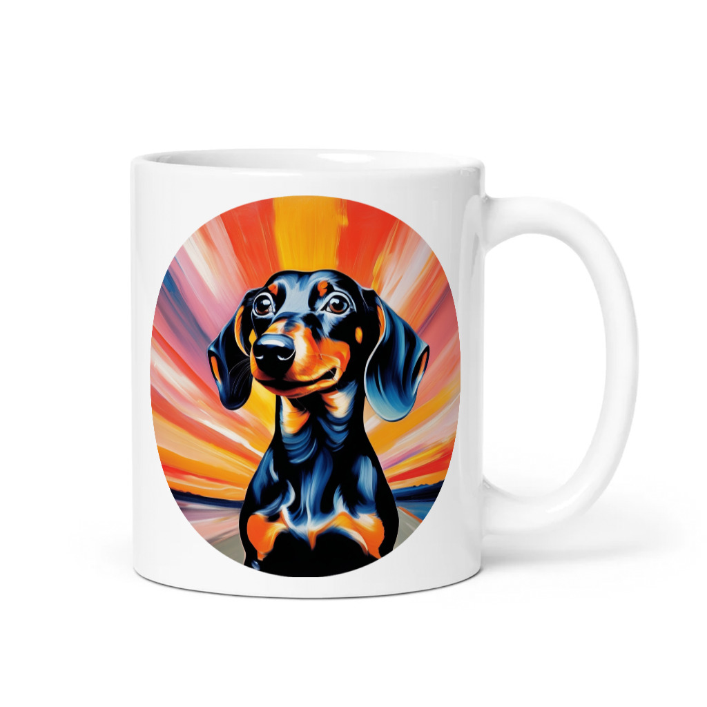 PugMug Custom Black Dachshund Mug
