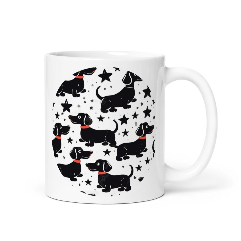 PugMug Custom Black Dachshund Mug