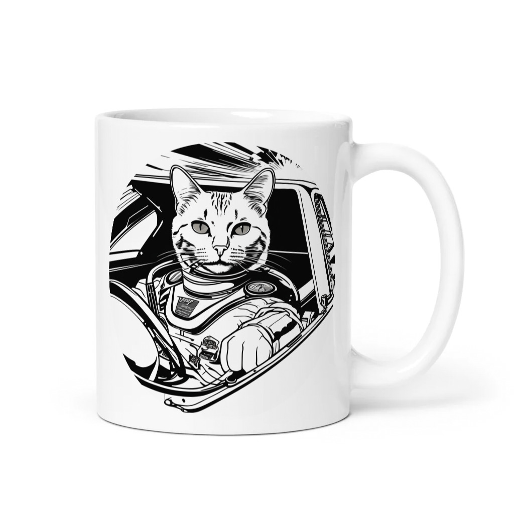 PugMug Custom White Companion Cat Mug