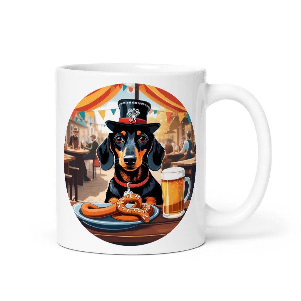 PugMug Custom Black Dachshund Mug