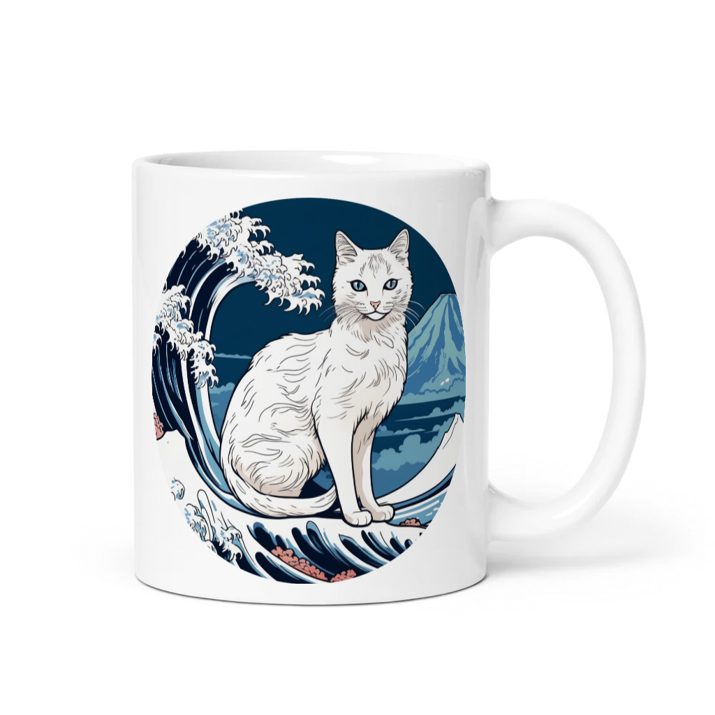 PugMug Custom White Companion Cat Mug