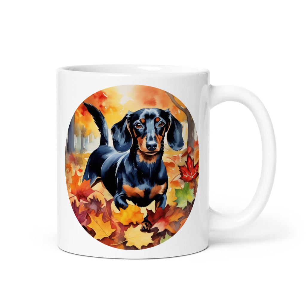 PugMug Custom Black Dachshund Mug