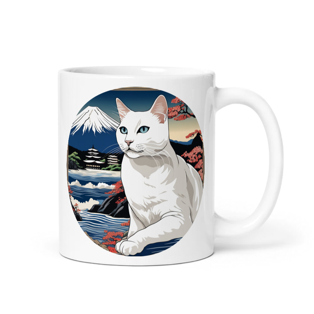 PugMug Custom White Companion Cat Mug