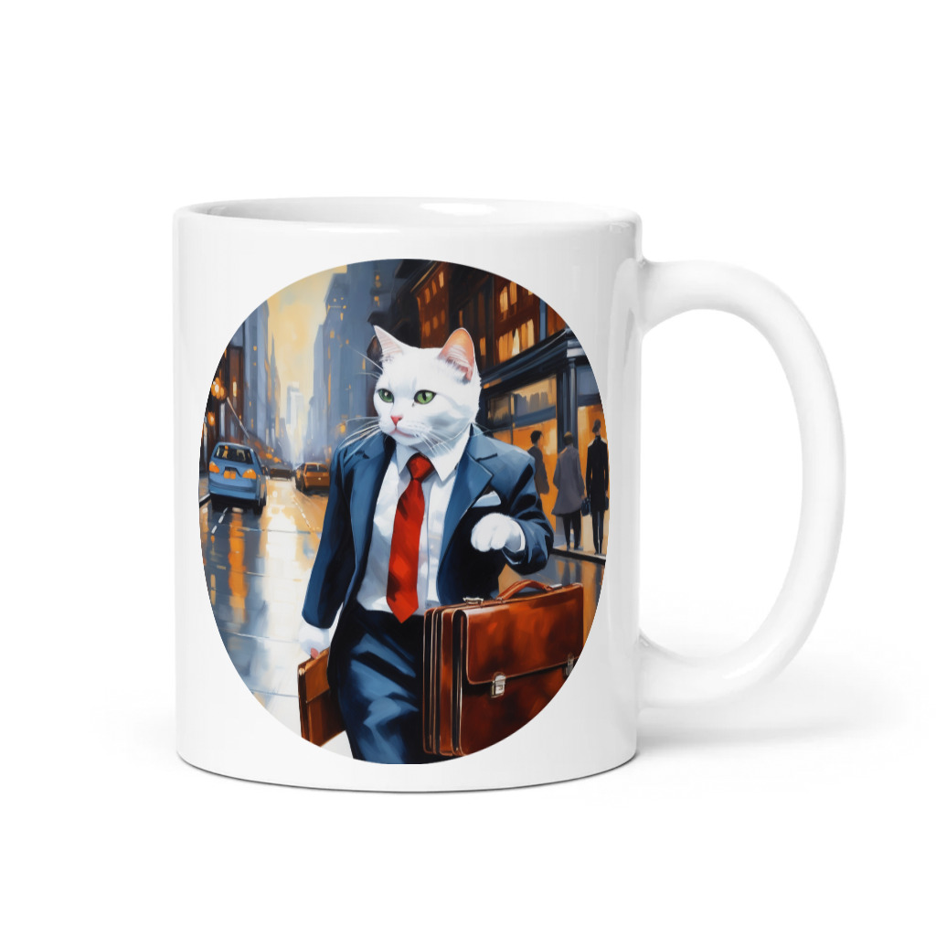 PugMug Custom White Companion Cat Mug