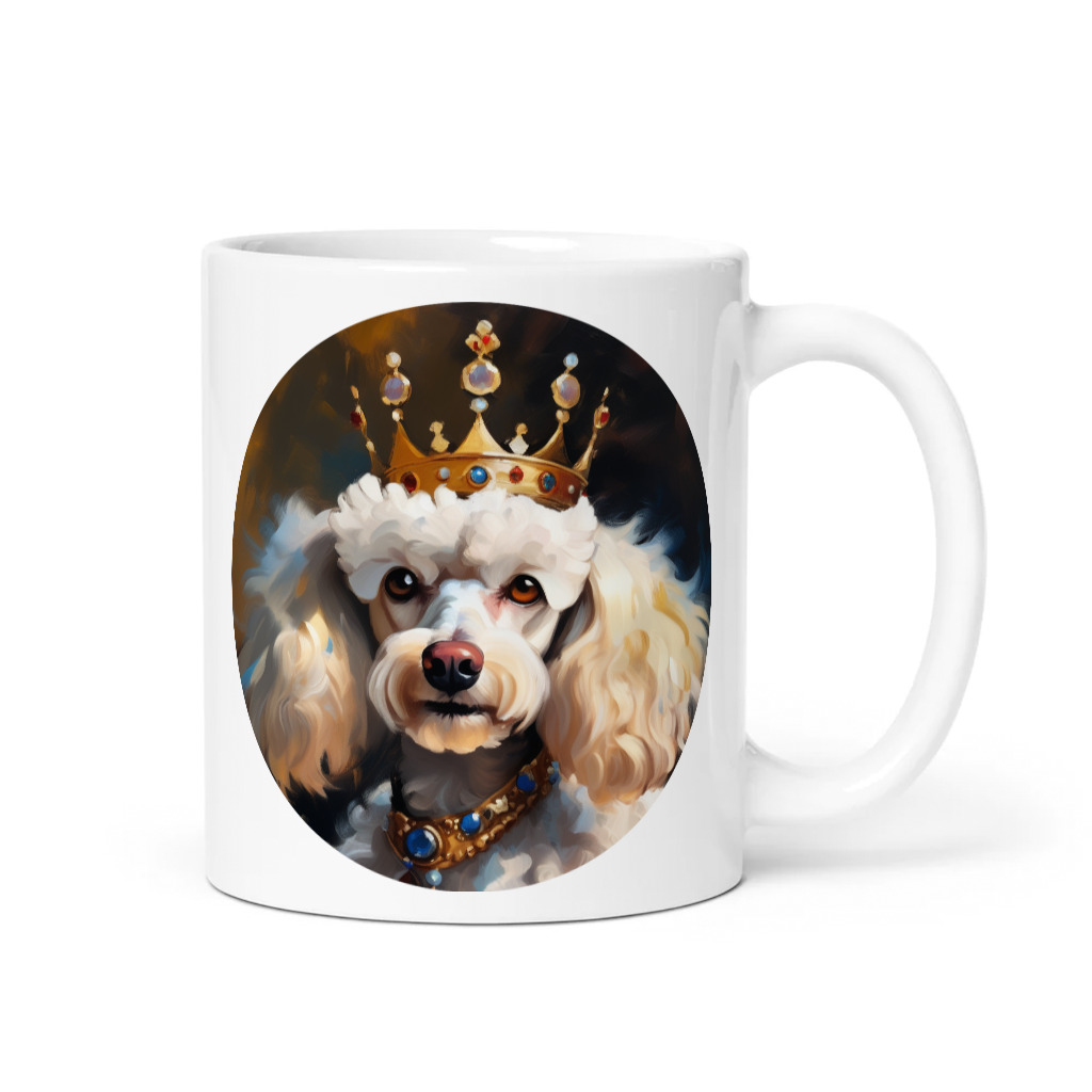 PugMug Custom White Poodle Mug