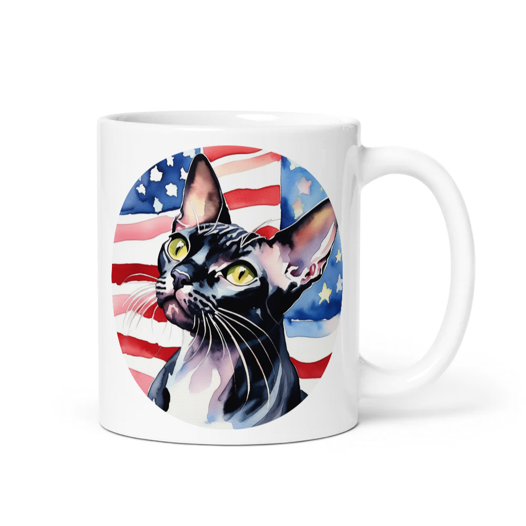 PugMug Custom Black Sphynx Cat Mug