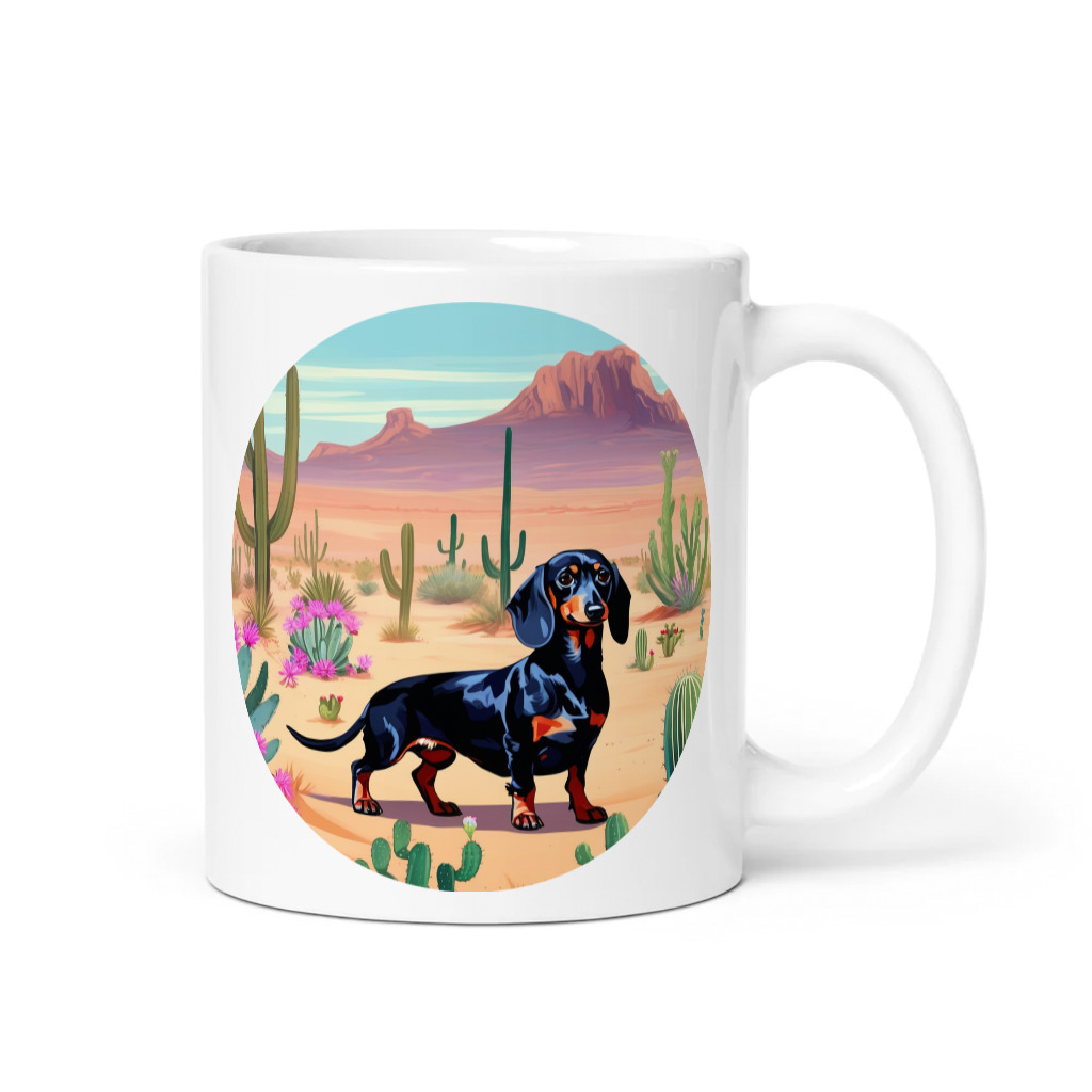 PugMug Custom Black Dachshund Mug