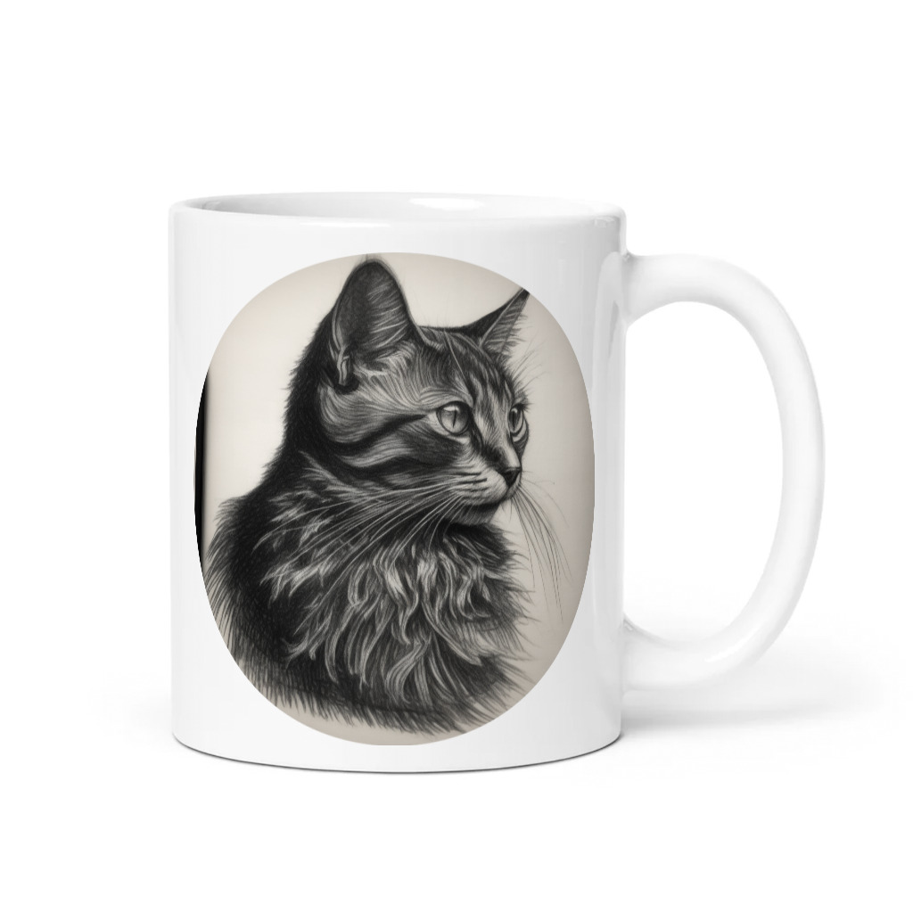 PugMug Custom Black Companion Cat Mug