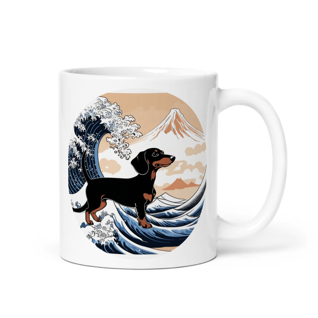 PugMug Custom Black Dachshund Mug