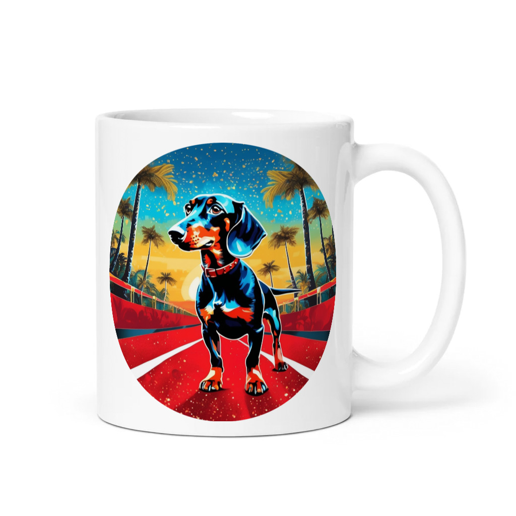 PugMug Custom Black Dachshund Mug