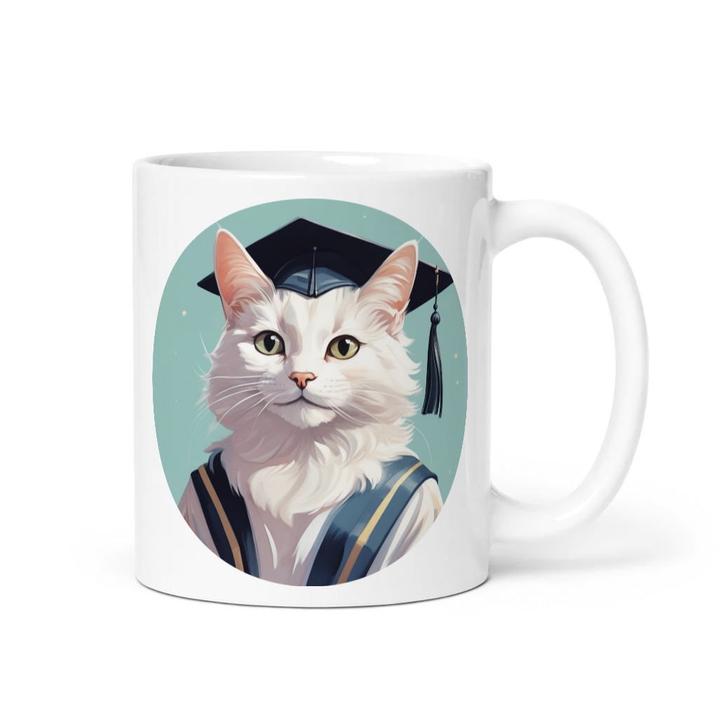 PugMug Custom White Companion Cat Mug