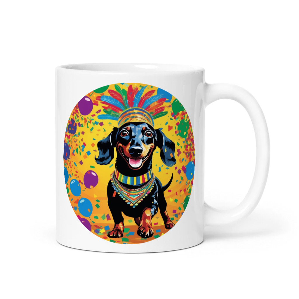 PugMug Custom Black Dachshund Mug