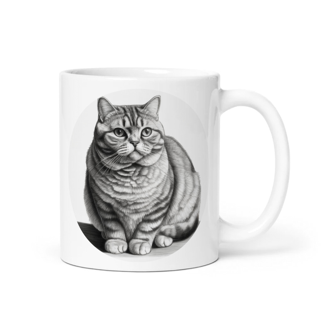PugMug Custom Tabby British Shorthair Cat Mug