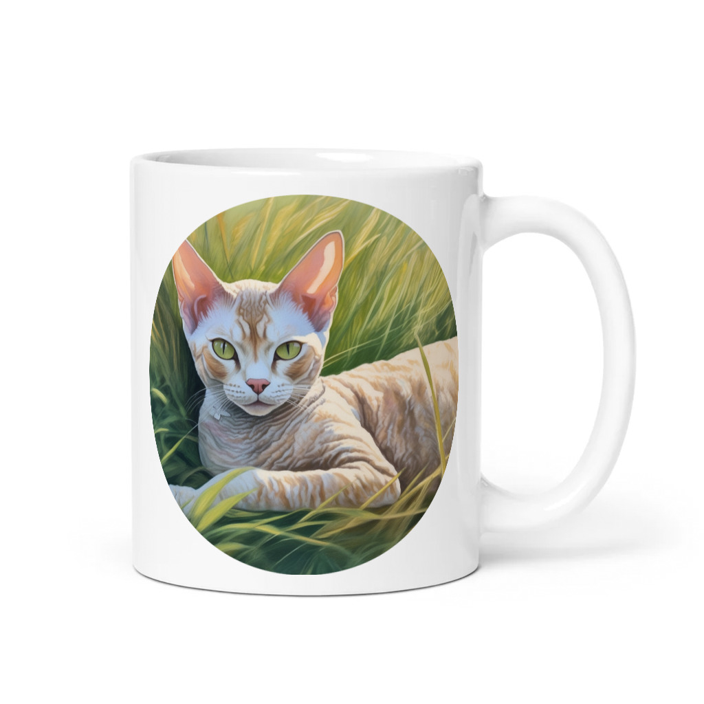 PugMug Custom Tabby Devon Rex Cat Mug