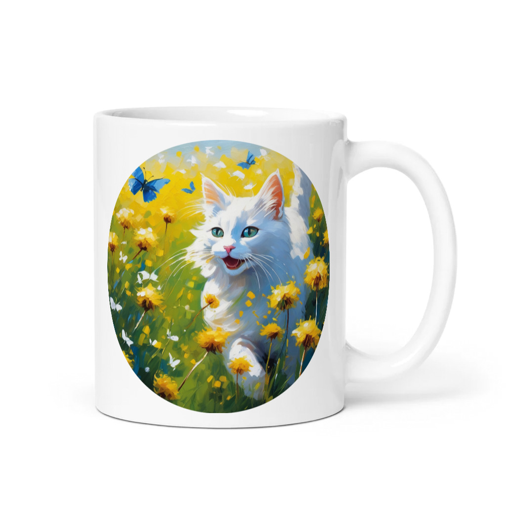 PugMug Custom White Companion Cat Mug