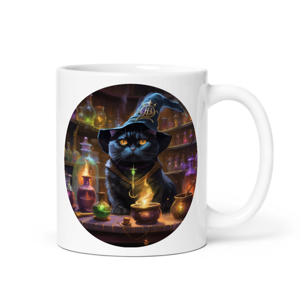 PugMug Custom Black Scottish Fold Cat Mug