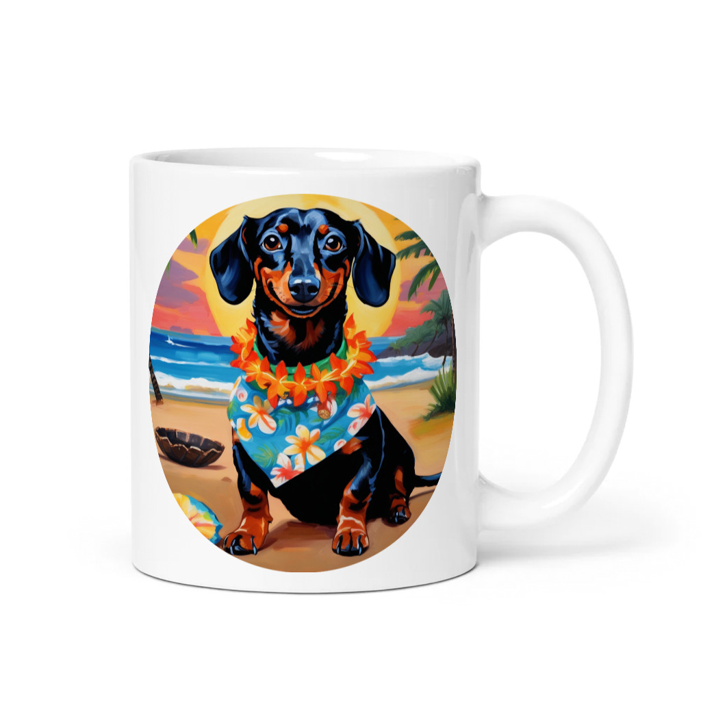 PugMug Custom Black Dachshund Mug