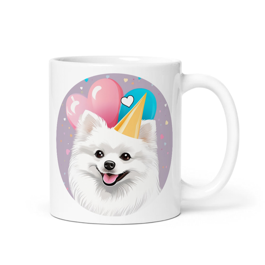 PugMug Custom White Pomeranian Mug
