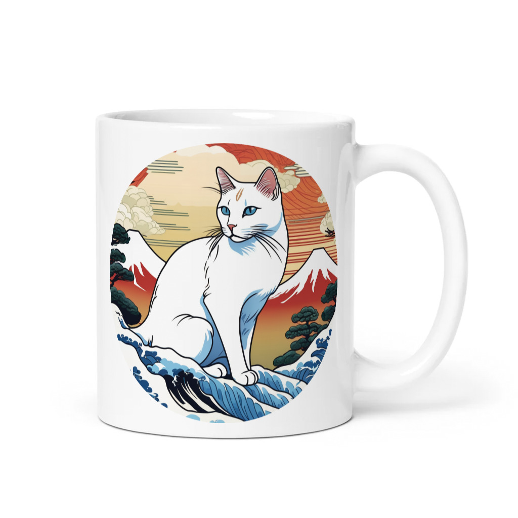 PugMug Custom White Companion Cat Mug