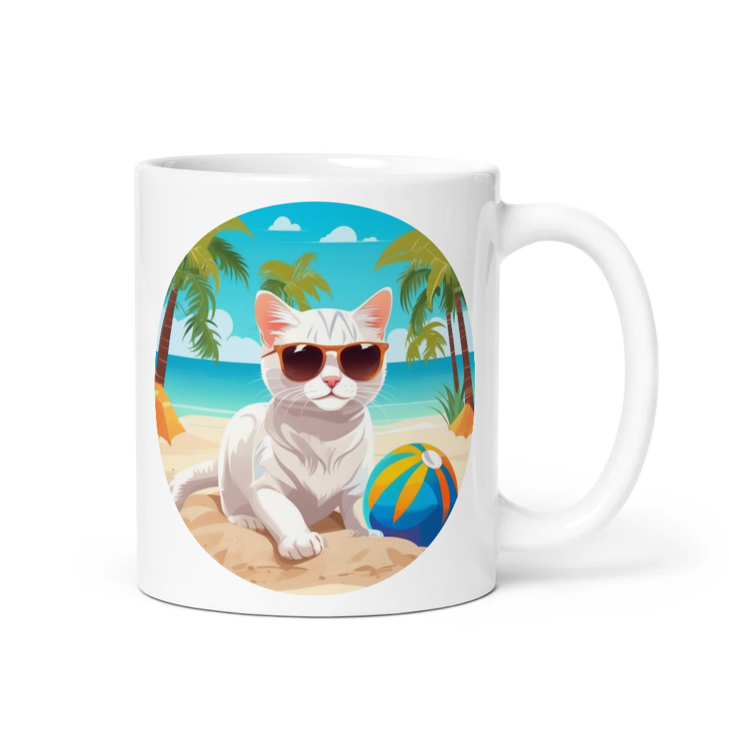 PugMug Custom White Exotic Cat Mug