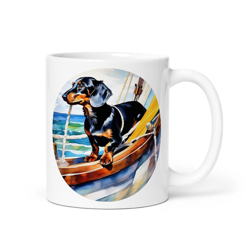 PugMug Custom Black Dachshund Mug