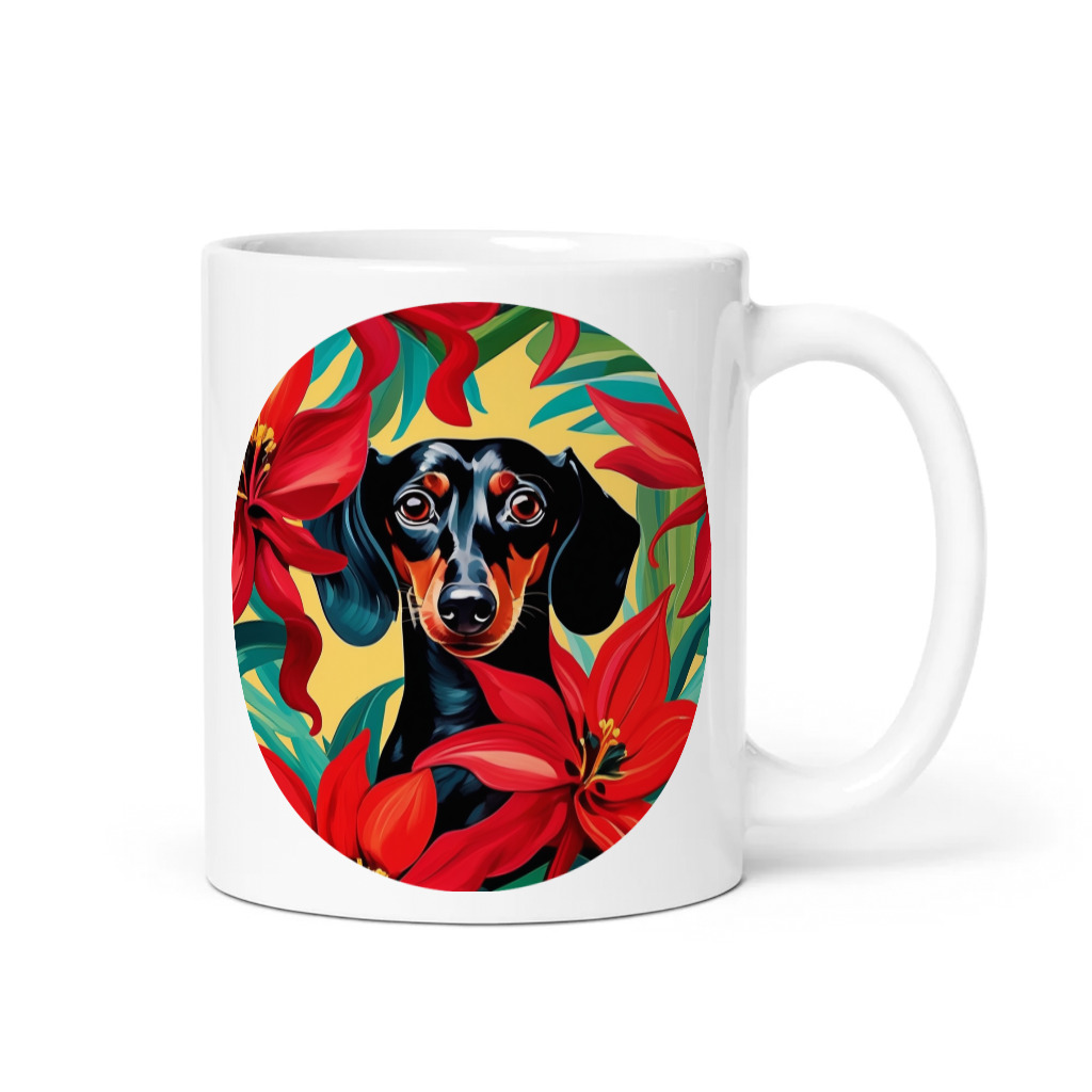 PugMug Custom Black Dachshund Mug