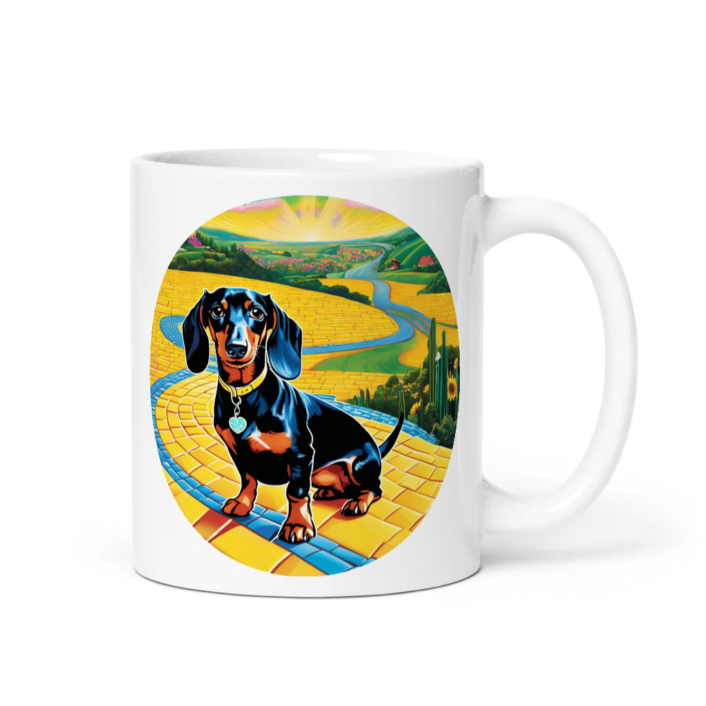 PugMug Custom Black Dachshund Mug