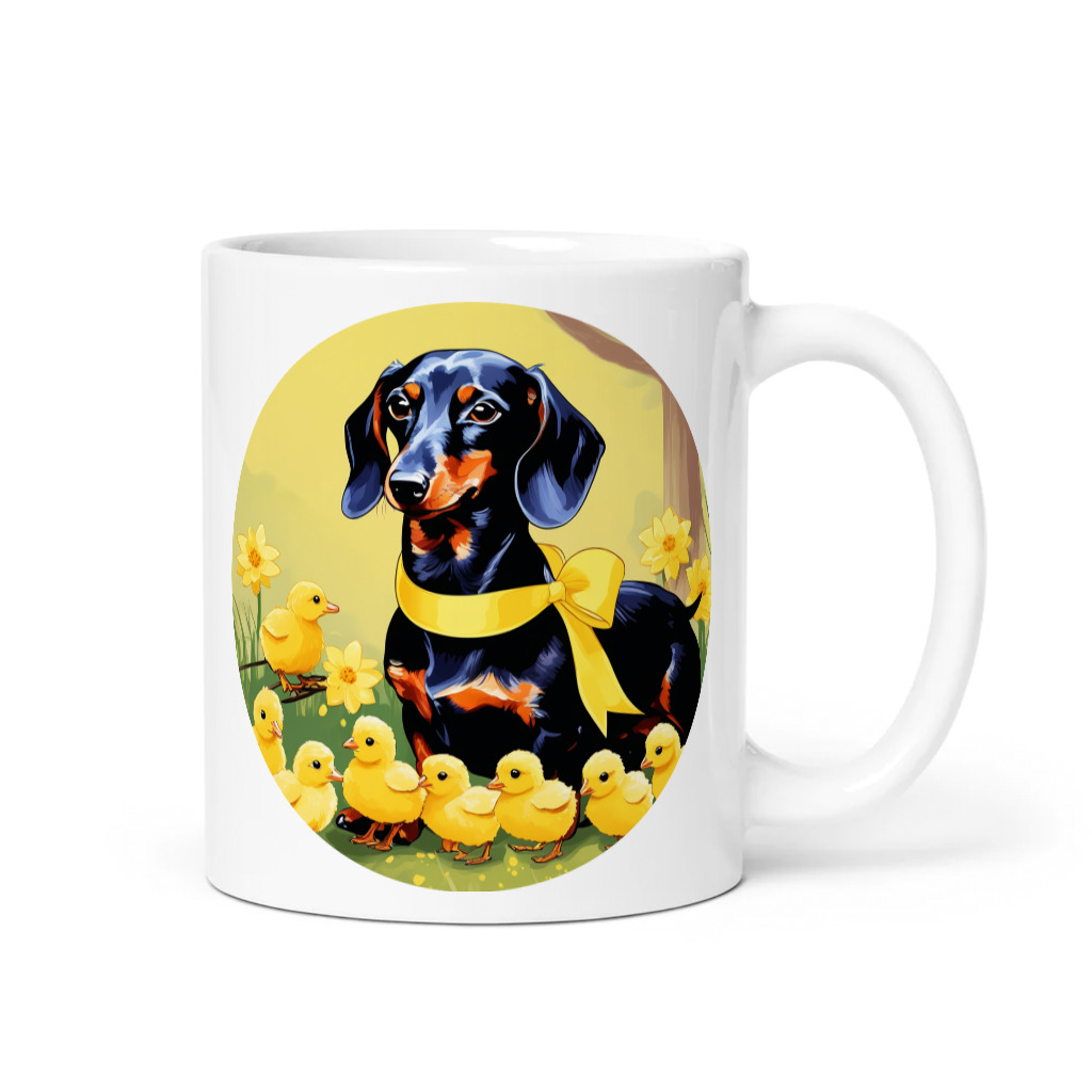 PugMug Custom Black Dachshund Mug