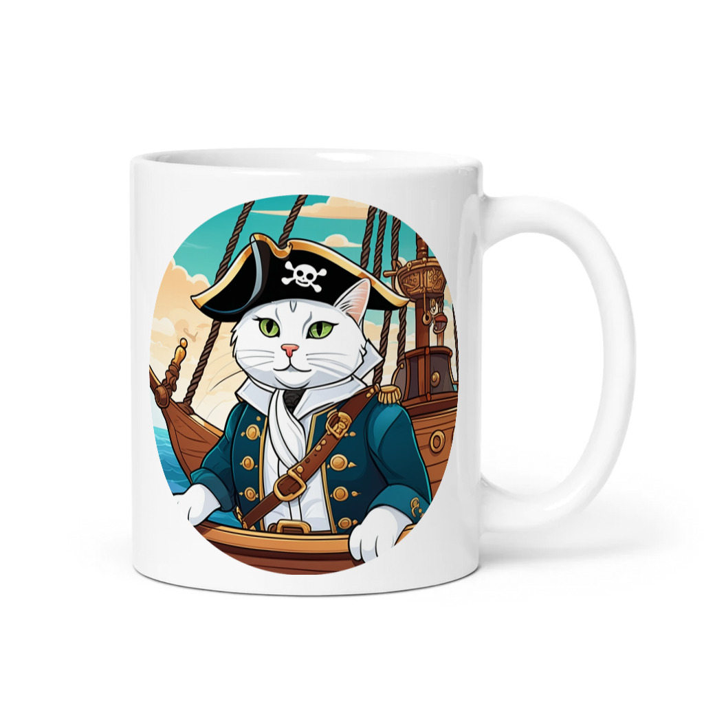 PugMug Custom White Companion Cat Mug